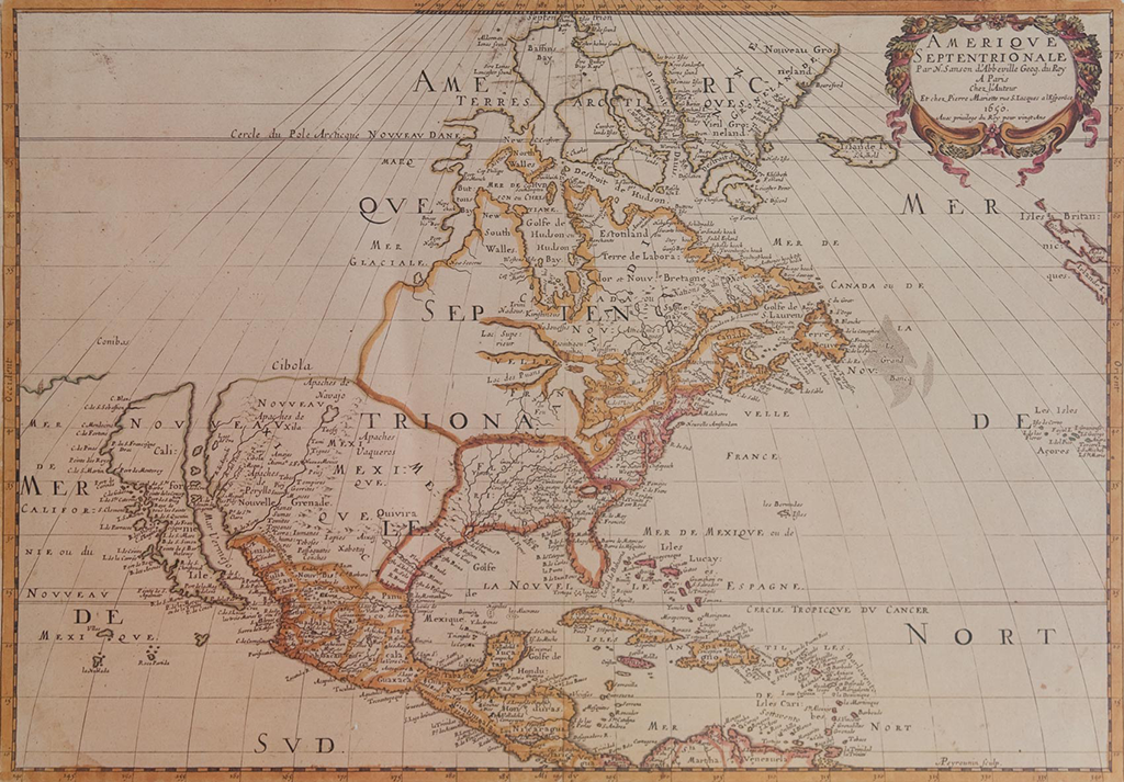 Chez l’Auteur et chez Pierre Mariette map of North America