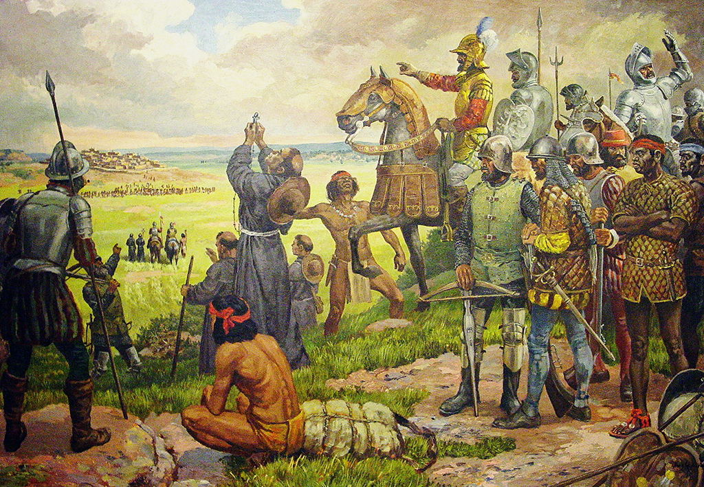 Illustration of Coronado's Advance, Painting