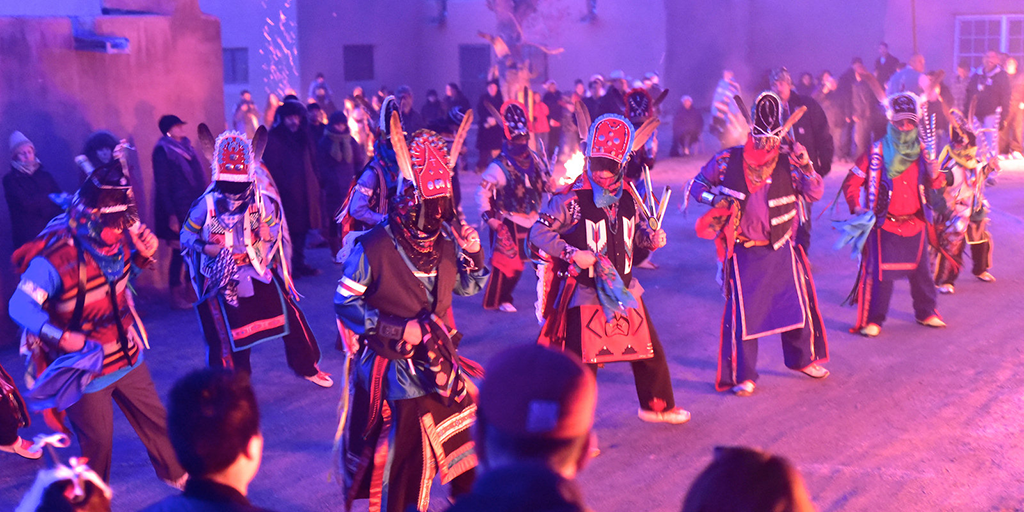 Los Matachines performance at Ohkay Owingeh Pueblo