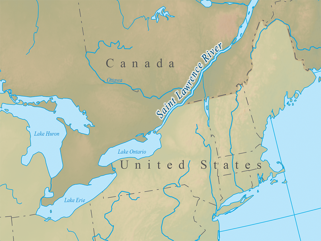 St. Lawrence River Valley Map