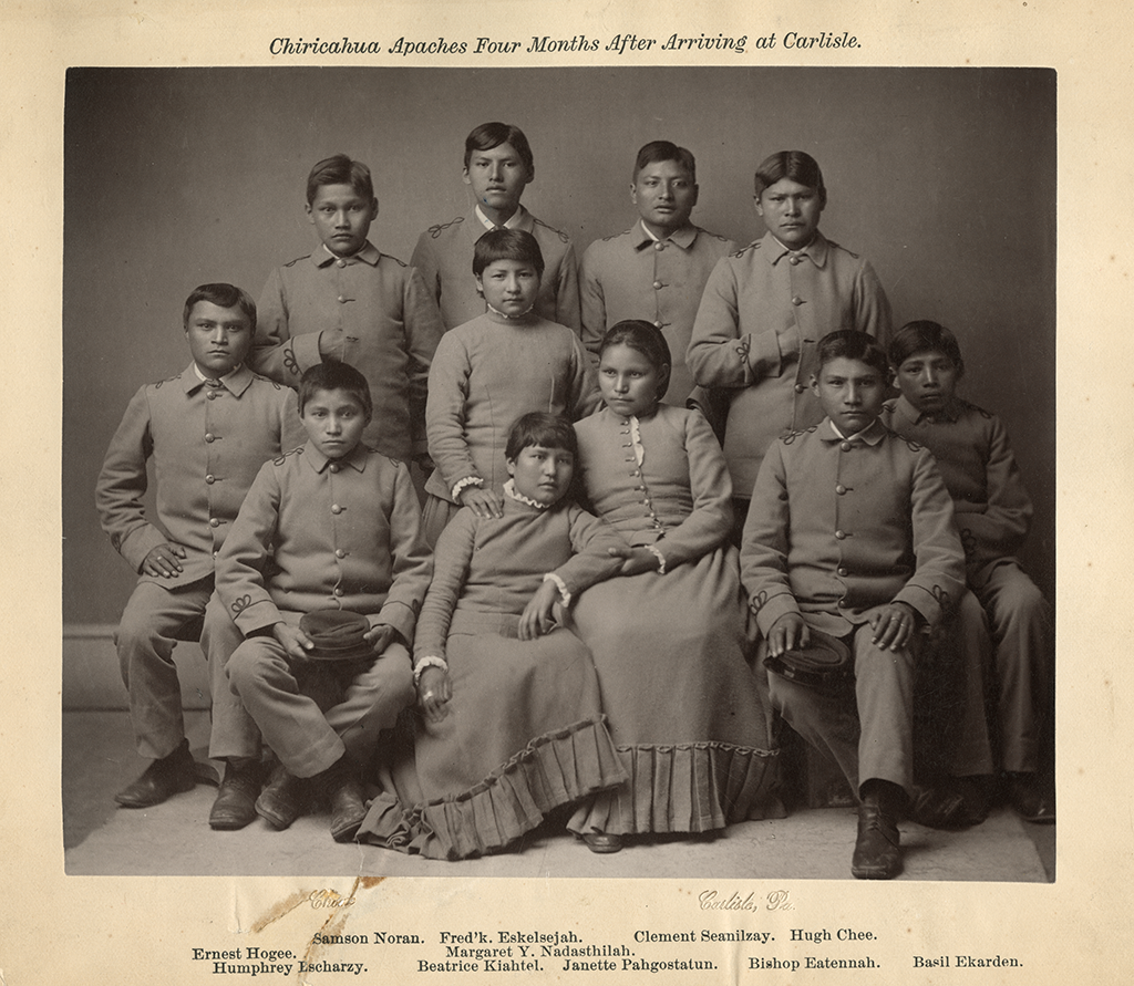 Chiricahua students at the Carlisle Indian School