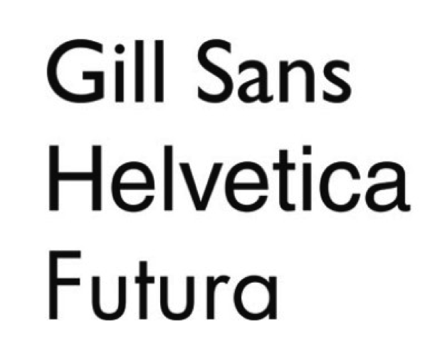 sans serif typefaces